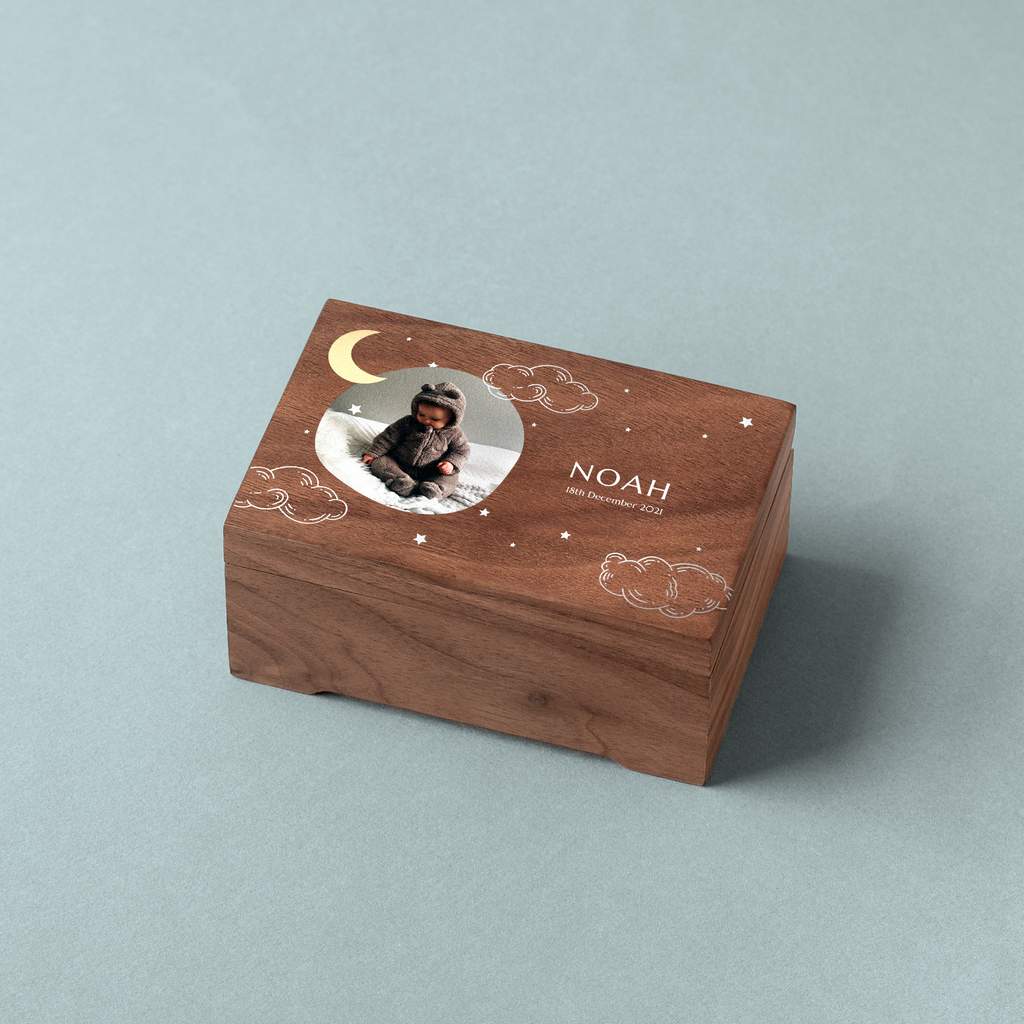 Moon and stars music box for babies